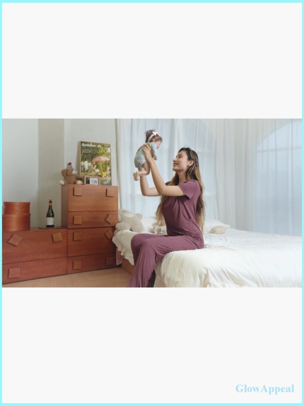 Maternity Nursing Pajama Set Medium Rayon Short Sleeve 3 Piece PJS - Picture 6 of 7